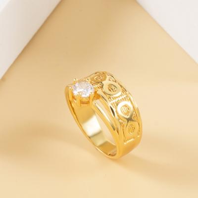 China RH300105 CLASSIC Fashion Jewelry Sets Factory Direct Gold Plated Zircon Ring Wedding For Women Gift 2022 Party Wedding for sale