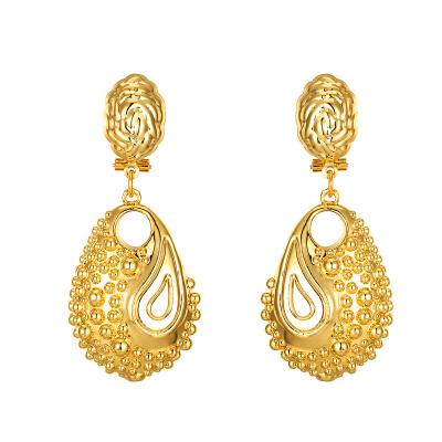 China 2021 African jewelry hyperbole RHQ6824 earring TRENDY fashion jewelry gold plated earring 2020 fashion for sale