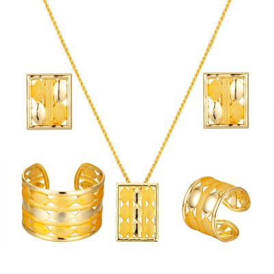 China RHBW6280 2021 New Trendy Fashion Jewelry Listing Gold Plated Set High Quality African Jewelry Party Gift Jewelry for sale