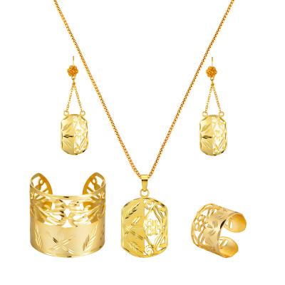 China New Fashion RHBW6530 Trendy Jewelry Listing Women Gold Plated Set High Quality African Jewelry Party Gift Jewelry for sale