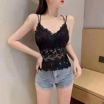 China YJC2018 Custom high quality daily used lace women bra Fitness Underwear Floral Lace Push Up Wireless Hollow Out Fashion Bra à venda