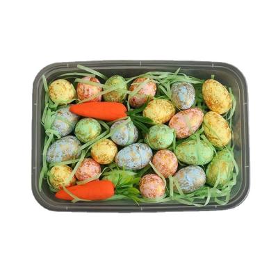 China Beautiful Colorful Fashionable Style Festival Props Animal Set Moss Vegetable Radish Decoration Moss Egg for sale