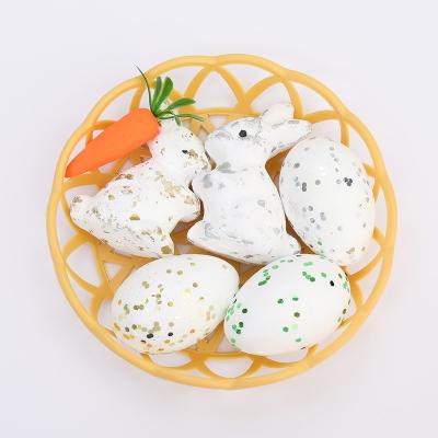 China Factory New Product Lovely Colorful Rabbit Toys Rabbit Foam Ornaments Home Decorations Radish Rabbit Egg for sale