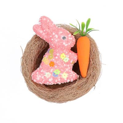 China Home Decorations Beautiful Easter Rabbit Rabbit Moss Rabbit Easter Decorations Colorful Rabbit Ornaments for sale