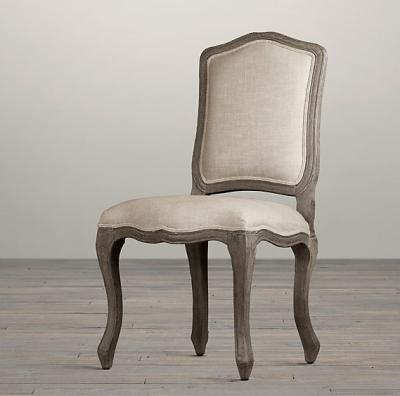 China Rental wholesale wood frame chair linen fabric wooden carved chair event dining chair with upholstered for sale