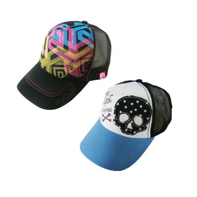 China 5 Custom Panels JOINT Mesh Hats Manufacturer Trucker Hats High Quality Hats for sale