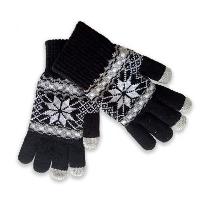 China Casual Style Simple Plain Knitted Gloves Lady Daily Life Use Warm Winter Hand Gloves For Women for sale