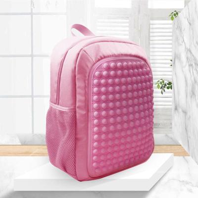 China Other Backpacks Pop Up Busty Person Bag 3d Printed Family Game Pink Rainbow Push Bubble Back To School Children Bookbag for sale