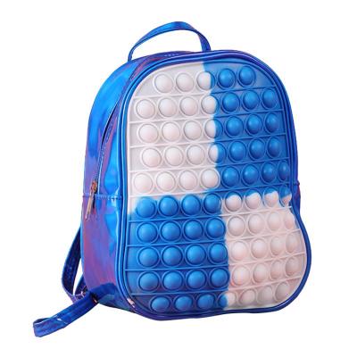 China Hot Selling Colorful Polyester Backpacks For Girls Kids Backpacks Designer Book Bags Fidget Backpack School Bag for sale