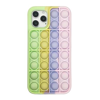 China Anti-drop Phone Case 3d Pattern Push Bubble Fidget Snap Case For iPhone 13 All Series Size 3d Phone Case for sale