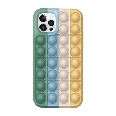 China Trigger Shockproof Bubbles Stirred Toys Phone Case Soft Push Pops Case For iphone 13pro max for sale