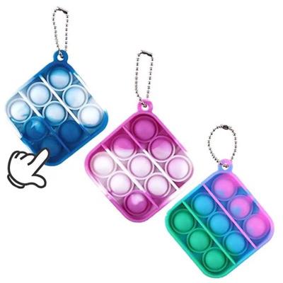 China Promotion Gifts Push Bubble Key Chains Kids Bubble Key Chains Kids Jumping Single Jumping Rings Newest Newest Dimple Fidget Toys for sale