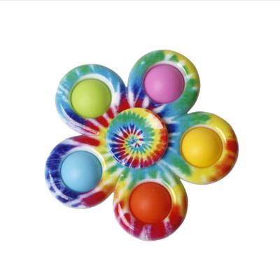 China Funny Strain Release Toy Colorful Pops Professional Finger Spinner Relaxation Toy Bouncy Toy Colorful Training Relieves Reducer Toy for sale