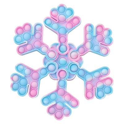 China 2021 New Arrival Silicone Push Button Christmas Stirred Advent Calendar Stress Push Popping Bubble Toys For Christmas Stirrer Advent for sale