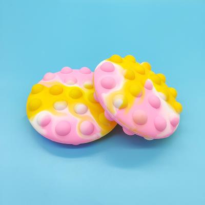 China 3d Relaxation New Arrival Silicone Push Snap Bubble Flight Disc Squeeze Sensory Effort Ball Restless Person Toys for sale