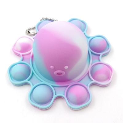 China Trigger Key Chain Octopus Key Chain Thrust The New Hot Selling Funny Cute Amazon Jumping Iit Bubble Bouncing Person Plays Key Chain for sale