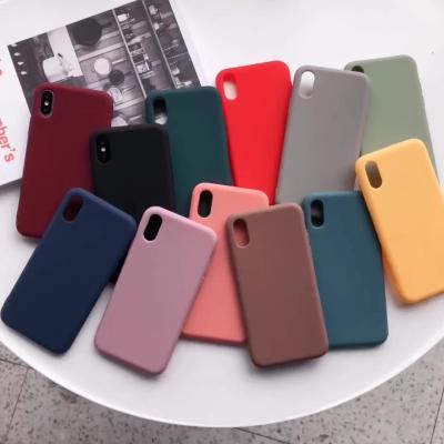 China Custom Candy color tpu premium mobile cell phone case anti-knock thin shockproof soft wholesale HOT waterproof silicon for iphone 12 for sale