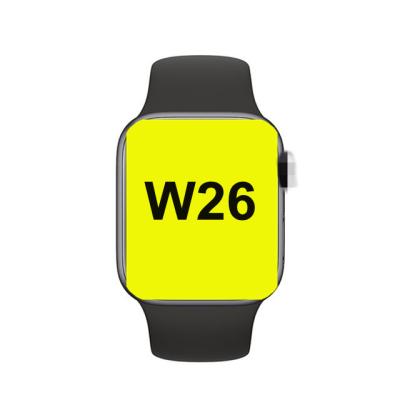 China MP3 playback smart watch W26 for phone 44mm smart reloj sports health monitoring smartwatch for sale