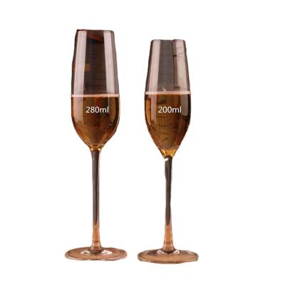 China Luxury Dinnerware Party Toasting Glasses Wedding Champagne Flutes Crystalline Wine Glass for sale