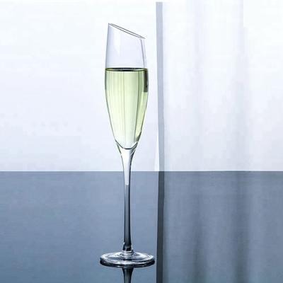 China Champagne Flutes Hand Swollen Crystal Champagne Flute Glasses Wholesale Champagne Flutes for sale