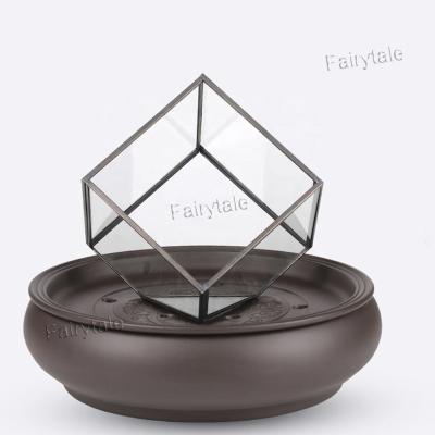 China Sustainable Molecular Gastronomy Dish Electroplate Creative Chinese Zen Cuisine Clay Glass Dry Ice Dish for sale