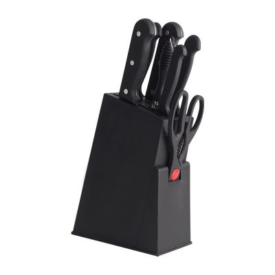 China Disposable 8pcs Stainless Steel Kitchen Knife Block Set With Gift Kitchen Cooking Knife Set for sale