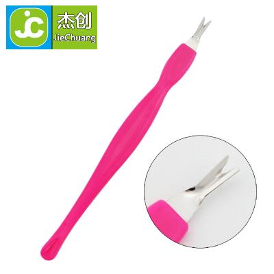 China Freeshipping Dead Skin Remover Nail Art Tool Dead Skin Fork For Manicure Cuticle Remover Pedicure Salon Dead Skin Fork for sale