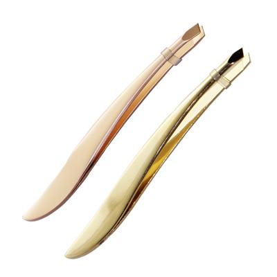 China Stainless Steel Rose Gold Eyebrow Tweezers Eyebrow Lash Beauty Tools for sale