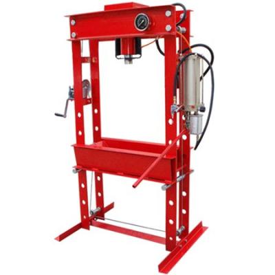 China Easy Operation Heavy Duty 50 Ton Hydraulic Shop Press With Pump And Air Gauge for sale