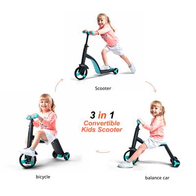 China Height Adjustable Scooter Kids 3 Wheel Scooter Kick Scooters For 2-14 Years With Adjustable Seat And Handle For Toddler Kid for sale