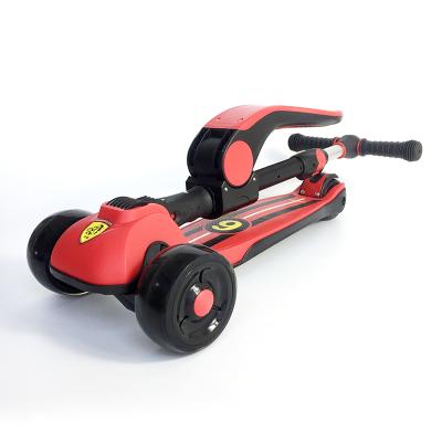 China New Products OEM Child Plastic Foldable Kick Kick Kids Scooter EU CE EN71 Standard Can Add Seat for sale