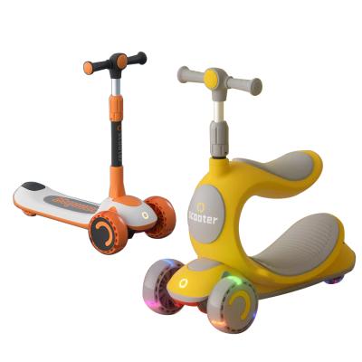 China 2021 New Stable Ride On Toys Children Kids Baby 2 In 1 Kick Scooter Foot Scooter With PU Wheel for sale