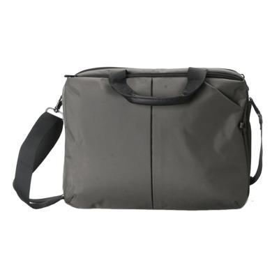 China Large Capacity Custom Gray Nylon Anti-theft Messenger Bag With Charger Laptop Bag for sale