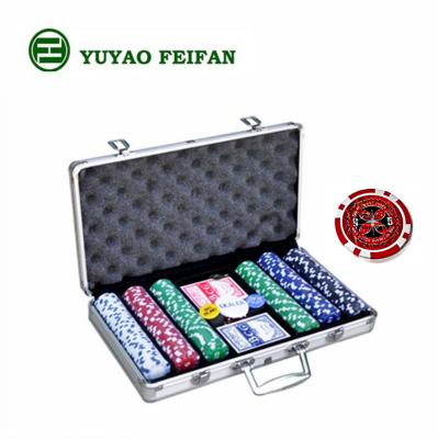 China Professional High Quality Poker Chips Set 300pcs Poker Chips Set With Aluminum Case for sale