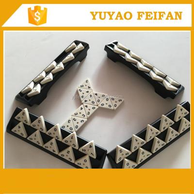 China Family Game/Casino Domino Games Triangle Domino Set, Educational Dominoes Toy Outdoor Toy for sale