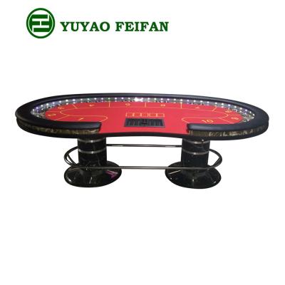 China High quality Texas Hold'em poker club/home poker they poker table, professional casino poker table for sale