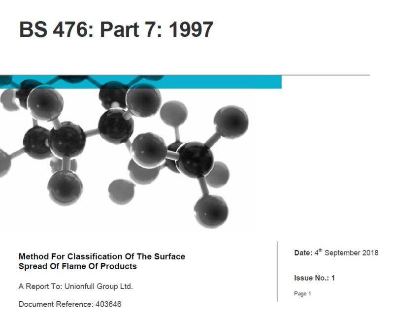 BS 476 -7 - Unionfull (Insulation) Group Ltd.