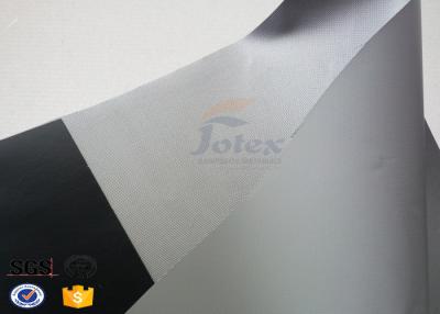 China Grey PVC Coated Fiberglass Fabric , Composite High Temperature Fabric for sale