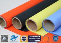 China Produto químico revestido acrílico da laranja 7628 260℃ 500℉ da tela da fibra de vidro resistente à venda