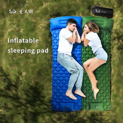 China High Quality Lightweight Self Folding Air Mat Inflatable Folding Mat Mattress Pad Camping Sleeping Pad for sale