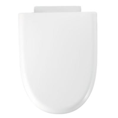 China Slow-end Toilet Seats White Mold PP Toilet Seat Cover, High Quality Toilet Seat Cover With Soft Closing Hinge for sale