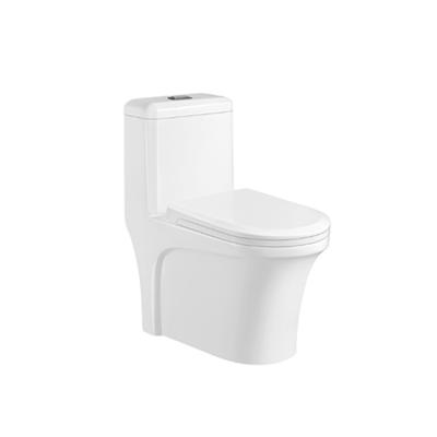 China Dual-Flow Best Selling One Piece Ceramic Toilet Dual Flush Rimless Toilets for sale