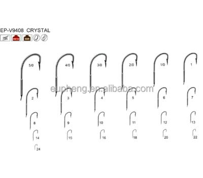 China Good Price Sport Fishing Hook EP-V9408 High Carbon Steel CRYSTAL for sale