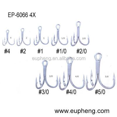 China High Carbon Steel PE - 6066 Triple Hooks 4X Stronger Hooks for sale