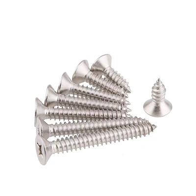 China Direct Selling KA Flat Self Tapping Screw Countersunk Head Cross Head Zigong Tooth M3M4 Countersunk Wood Screw for sale