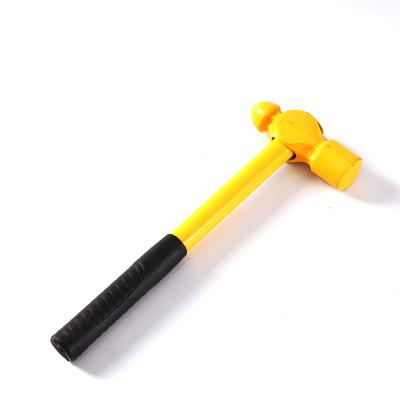 China Ball Pin Hammer Factory Direct Sales 8oz16oz Carbon Steel Pipe Handle Hammer Ball Round Head Pein Hammer for sale