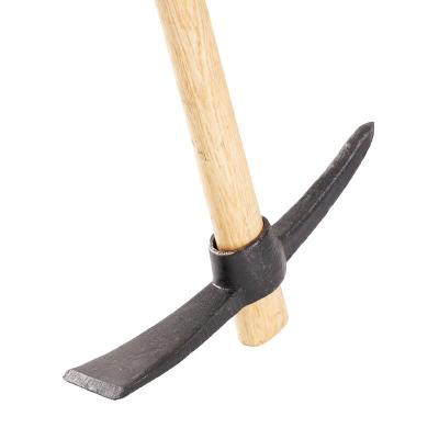 China China Factory Supply Steel Spiral Steel Carbon Steel Pickaxe With Wooden Handle for sale