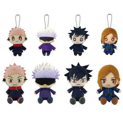 China Jujutsu Kaisen Gojo Satoru Yuji Itadori Anime Plush Doll Toy Keychain Pendant Black Stuffed Plush Dolls Wholesale for sale