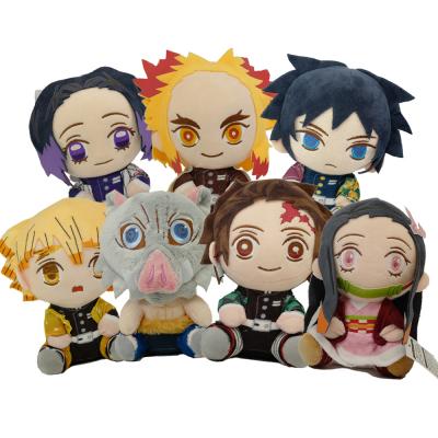 China Japanese Cotton 30cm Toy Demon Slayer Plush Doll Anime Demon Slayer Plush Toy 13cm 20cm for sale