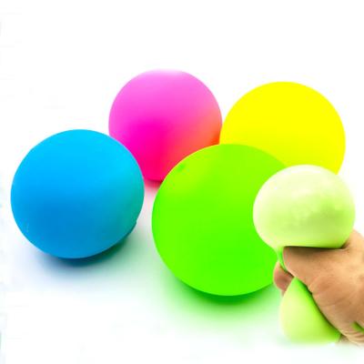 China TPR Pressure Squeezing Squishy Person Toy Luminous Squishy Stress Ball Relief Anti Stress Ball For Kids for sale